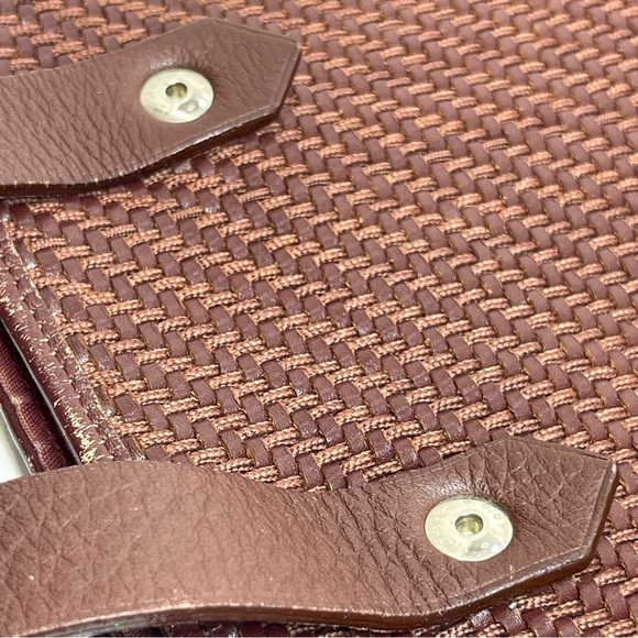 Hermés Ahmedebad Woven Leather Tote in Burnt Sienna 🍁 - Picture 10 of 14